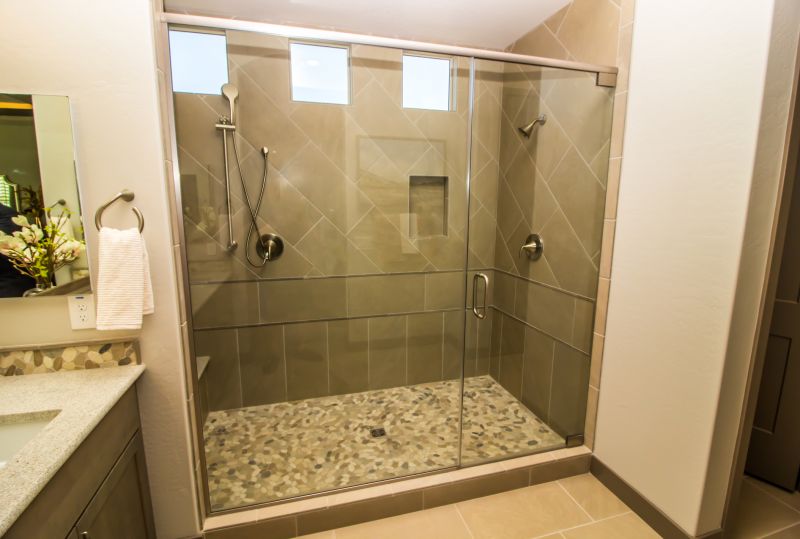Open-Concept Walk-in Shower