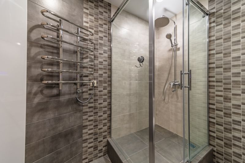 Stylish Shower with Custom Tile Work